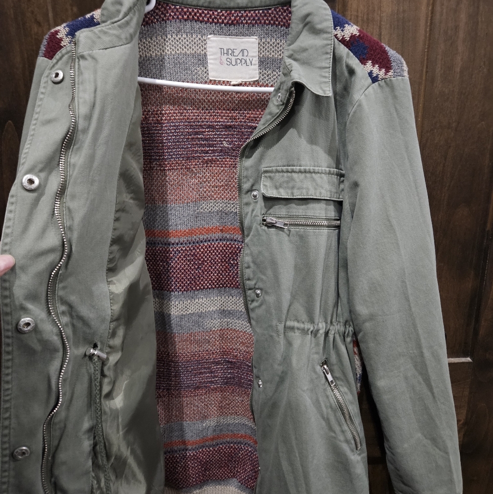 Thread &‎ Supply Women's Military Jacket. Size M - Picture 5 of 7